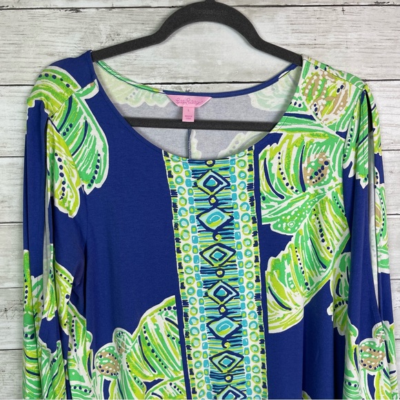 Ophelia Swing Dress: Where Palm Prints Meet Paradise - Lilly Pulitzer - Picture 2 of 8